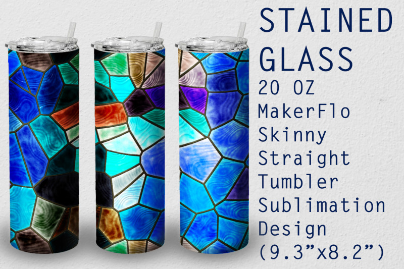 tumbler-straight-20-oz-sublimation-stained-glass-wrap-design