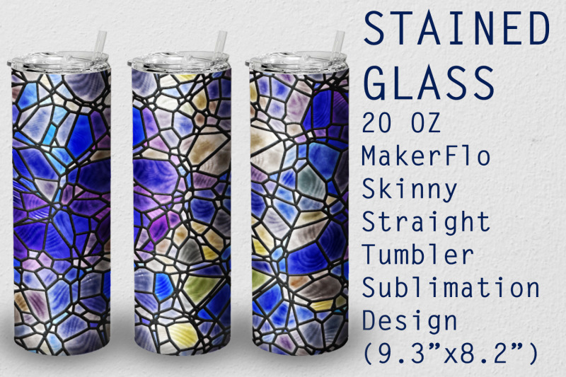 tumbler-straight-20-oz-sublimation-stained-glass-wrap-design