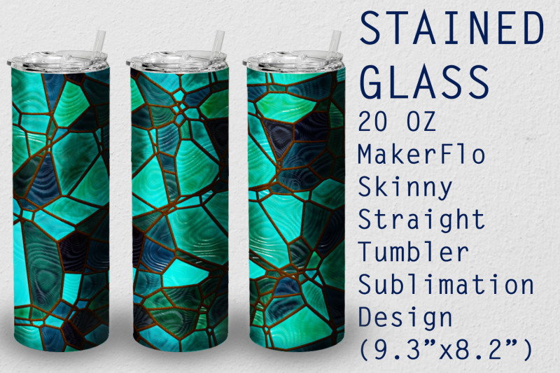 tumbler-straight-20-oz-sublimation-stained-glass-wrap-design