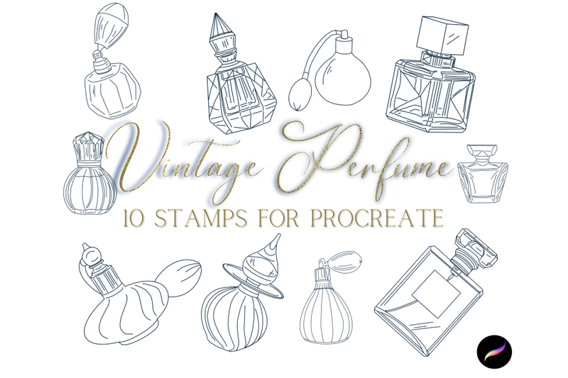 vintage-perfume-stamps-for-procreate-x-10