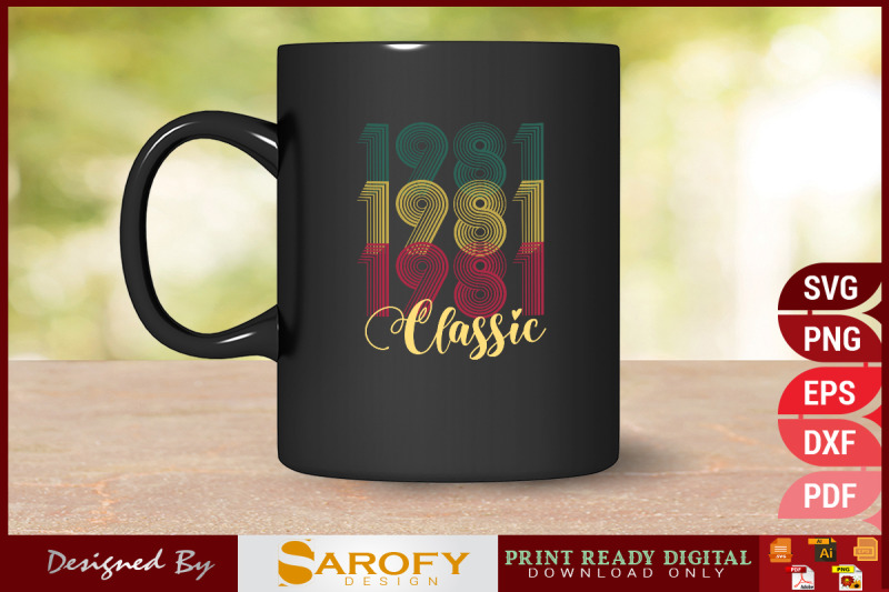 vintage-classic-1981-typography-design-for-4th-of-july