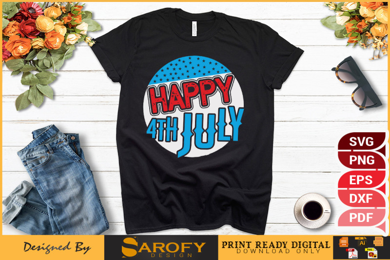 happy-4th-july-t-shirt-design-for-usa