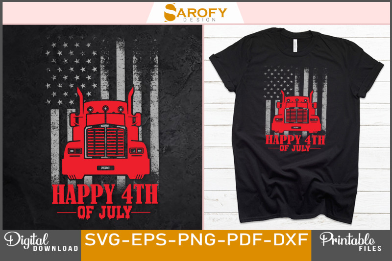 happy-4th-of-july-for-trucker-design-svg