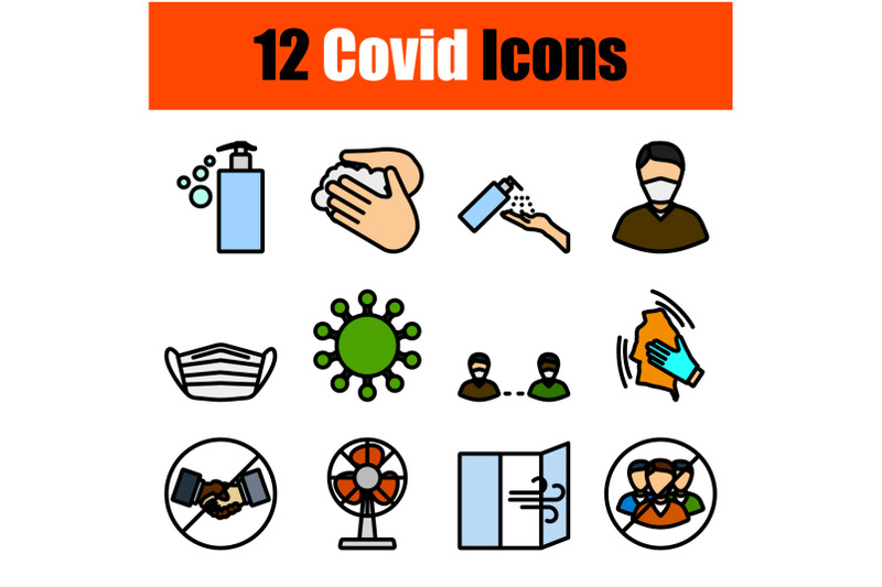 covid-icon-set