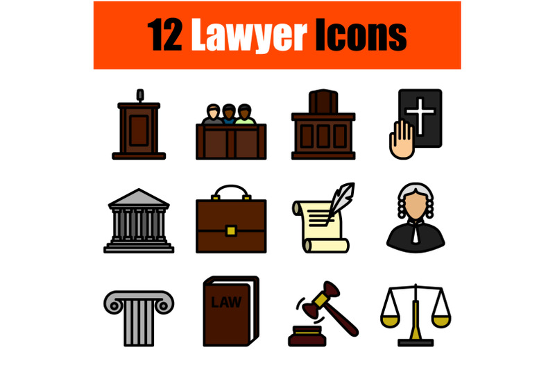 lawyer-icon-set