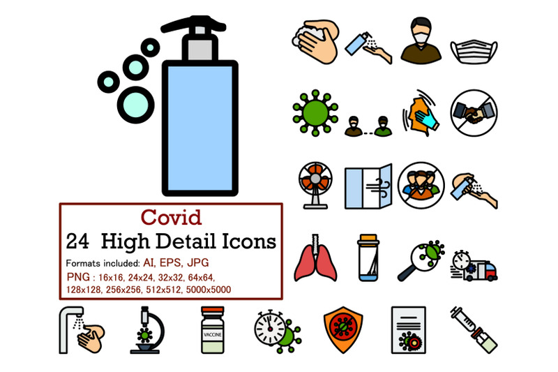 covid-icon-set