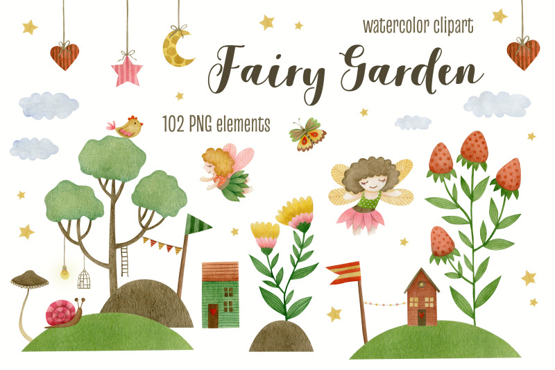 watercolor-fairy-garden-clipart