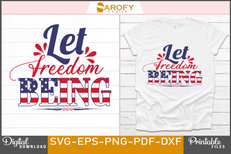 let-freedom-being-independence-day-design-usa-flag