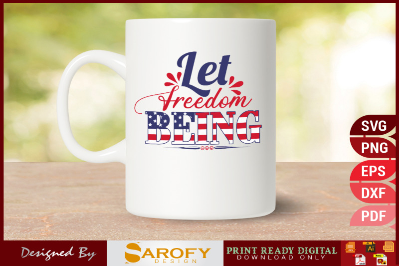 let-freedom-being-independence-day-design-usa-flag