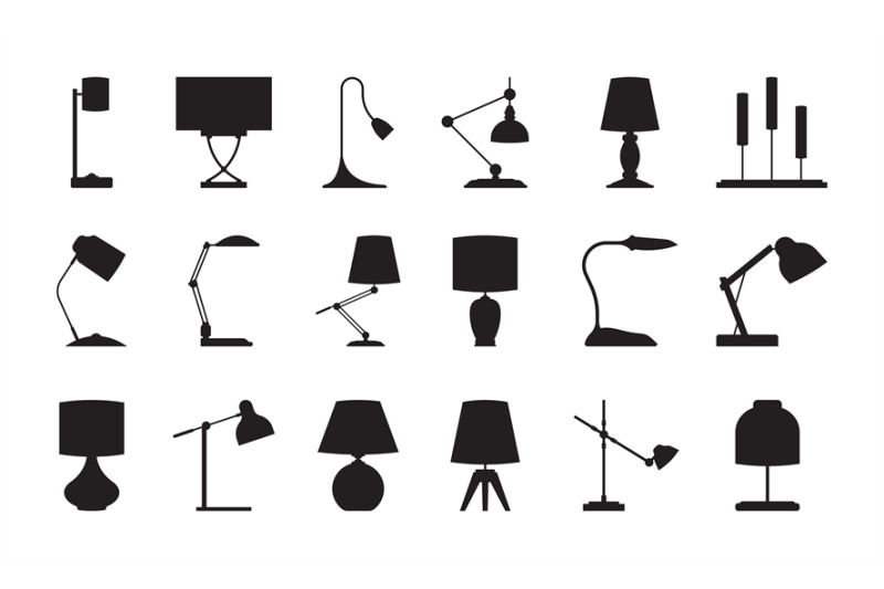 lamp-silhouettes-lighting-symbols-collection-accessories-for-modern-i