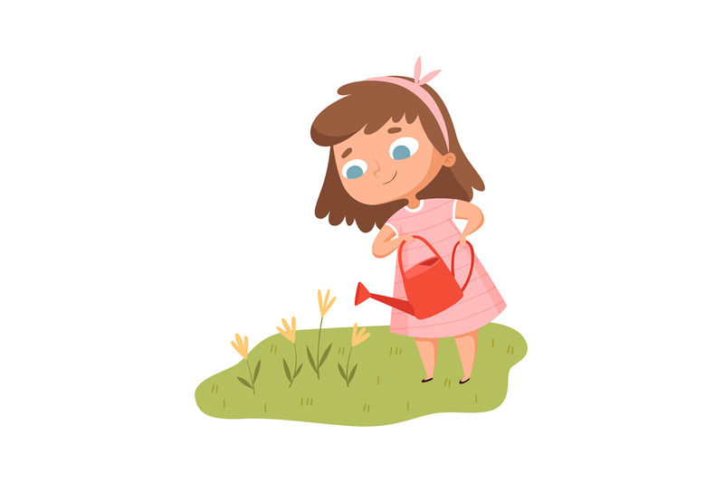 girl-watering-flowers-baby-with-watering-can-cares-for-garden-isolat