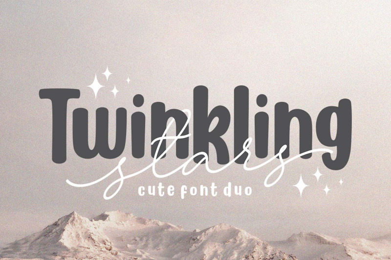 twinkling-stars-cute-font-duo