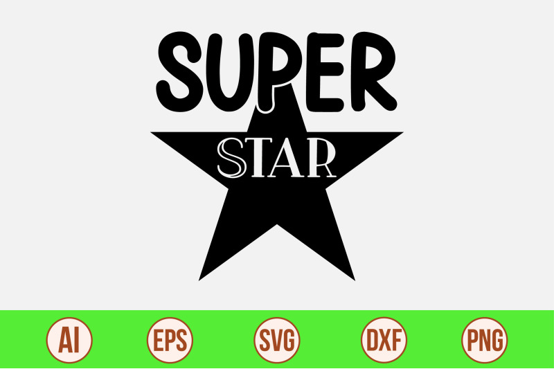 super-star-svg-cut-file