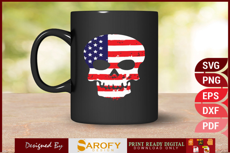 vector-american-flag-skull-design-svg