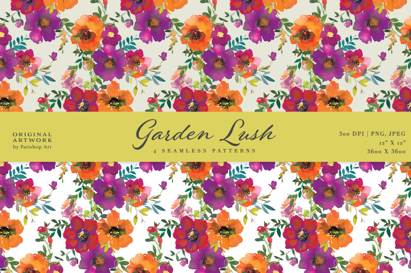 watercolor-floral-seamless-pattern-set