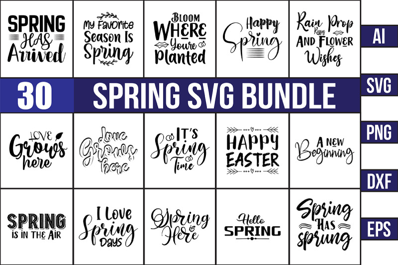 spring-quotes-svg-bundle