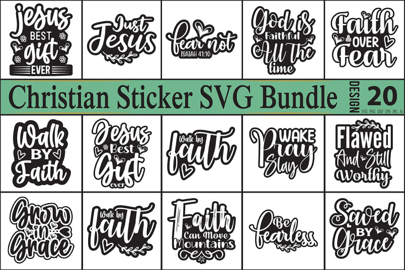 christian-sticker-svg-bundle