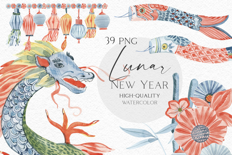 watercolor-lunar-year-clipart-chinese-lanterns-png-chinese-dragoon