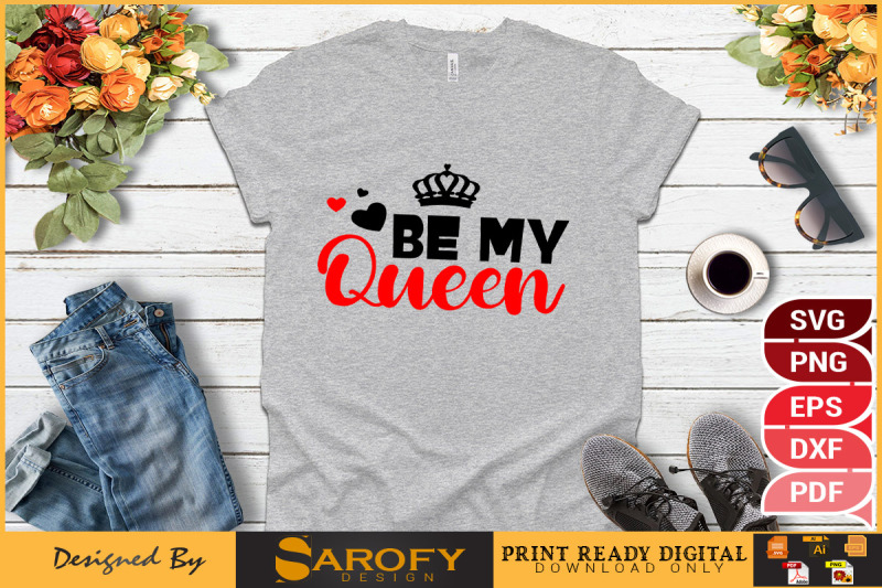 be-my-queen-valentine-039-s-day-svg-design