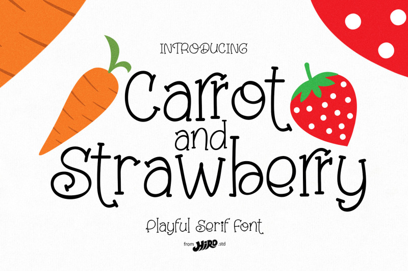 carrot-and-strawberry-playful-font