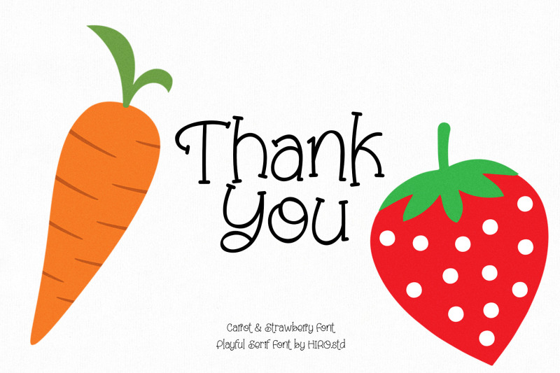 carrot-and-strawberry-playful-font