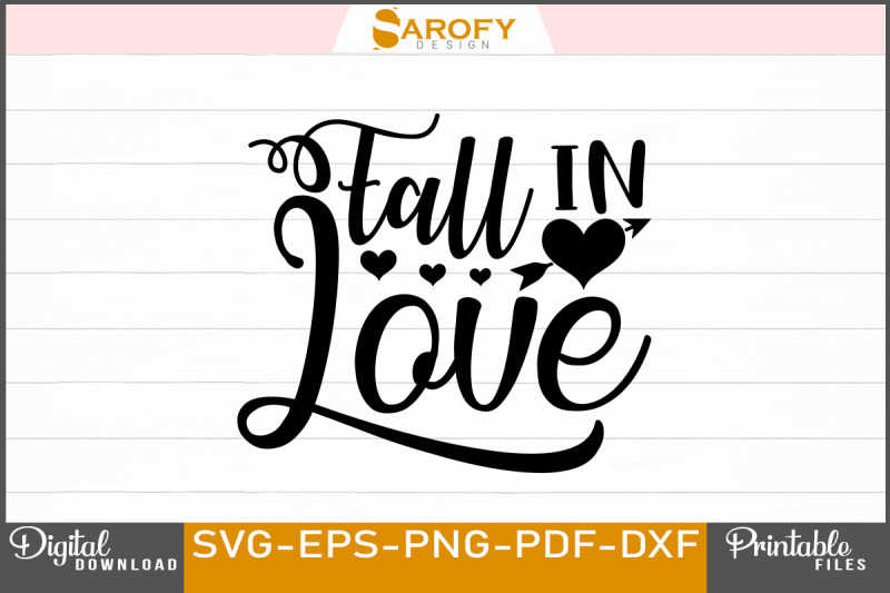 fall-in-love-svg-valentine-tshirt-design