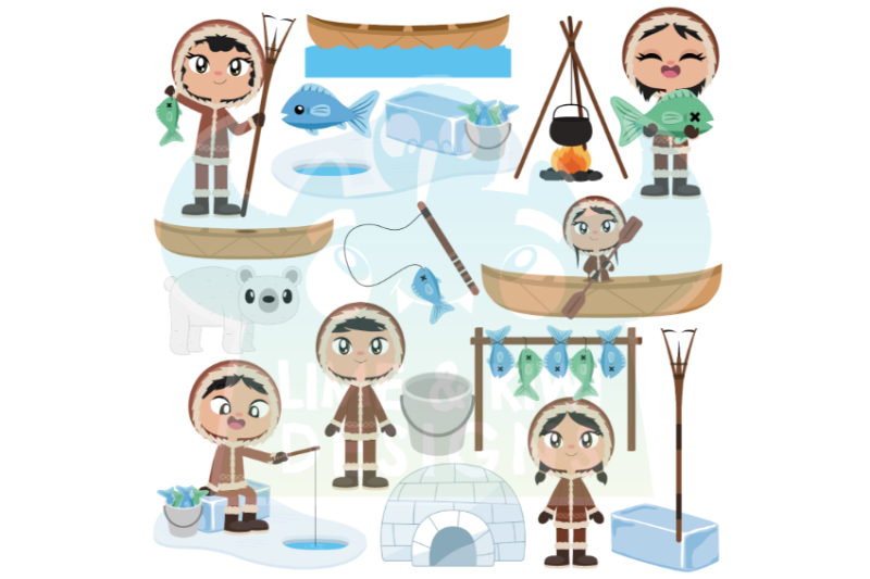 inuit-people-clipart-lime-and-kiwi-designs