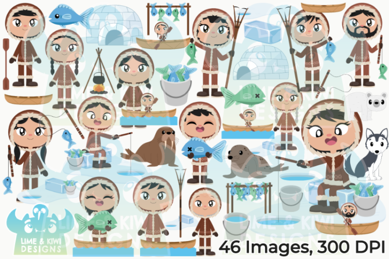 inuit-people-clipart-lime-and-kiwi-designs