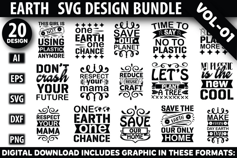 earth-svg-design-bundle