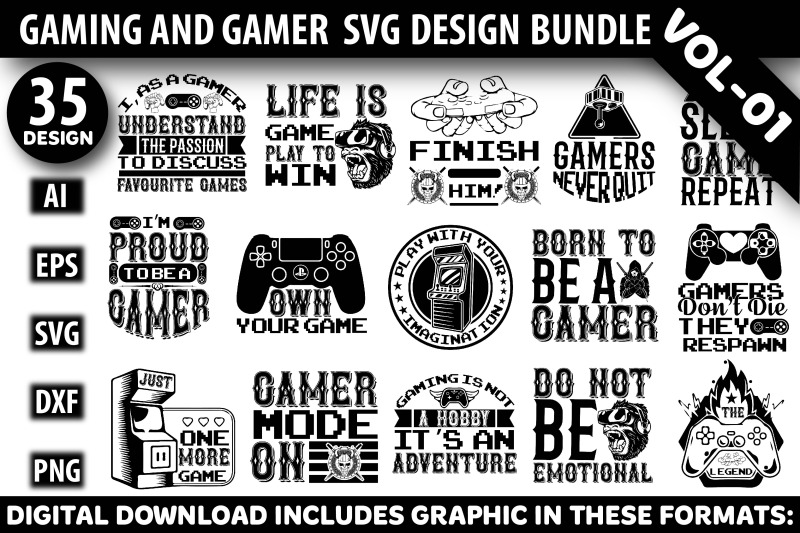 gaming-and-gamer-svg-design-bundle