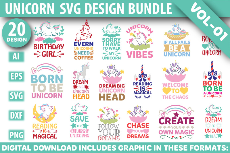 unicorn-svg-bundle