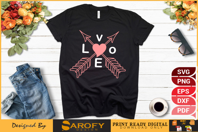 valentine-day-t-shirt-design-svg