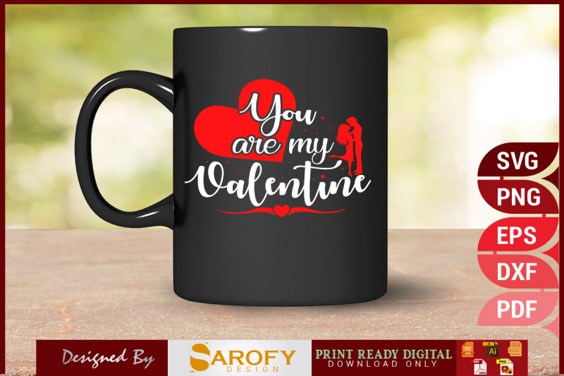 you-are-my-valentine-vector-heart-design