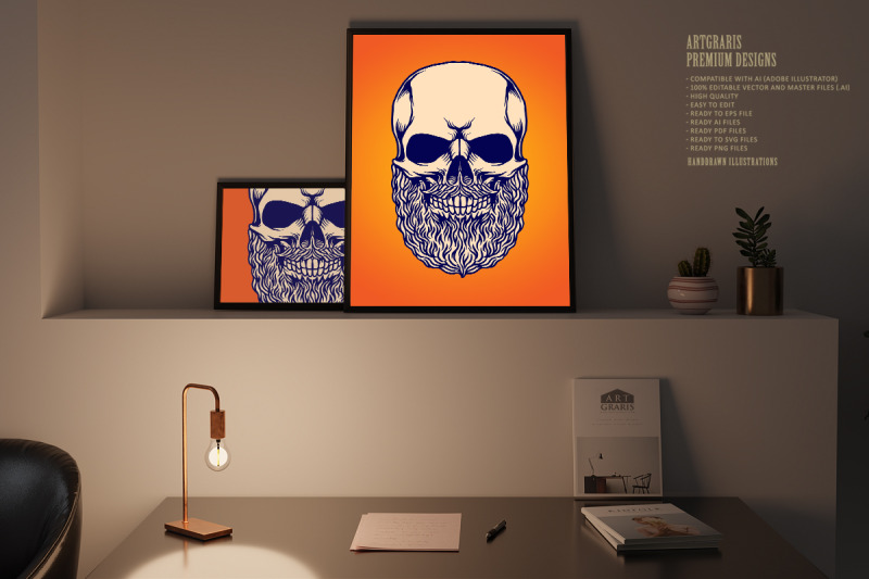 bearded-skull-tattoo-meaning-illustrations