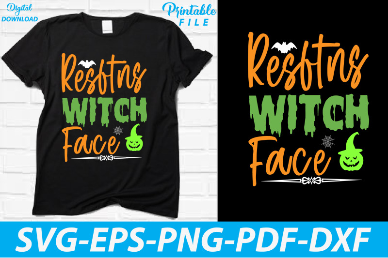 resting-witch-face-halloween-t-shirt