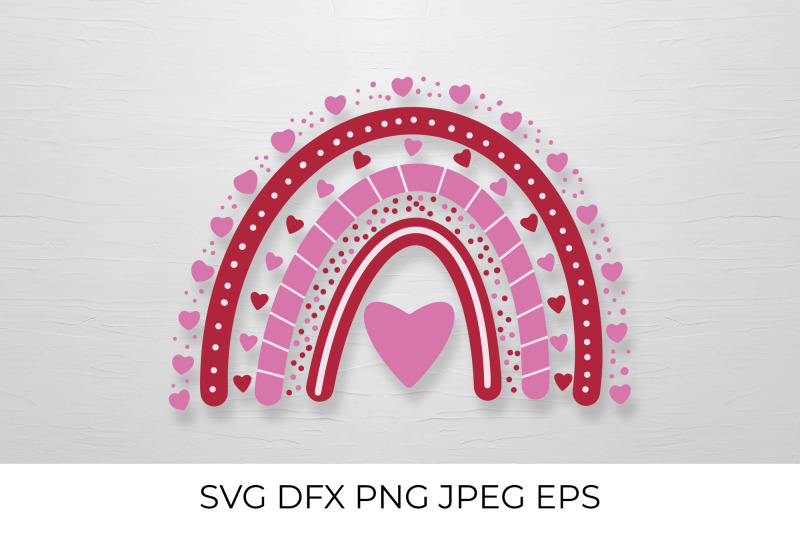 valentines-rainbow-svg-red-and-pink-rainbow-clipart