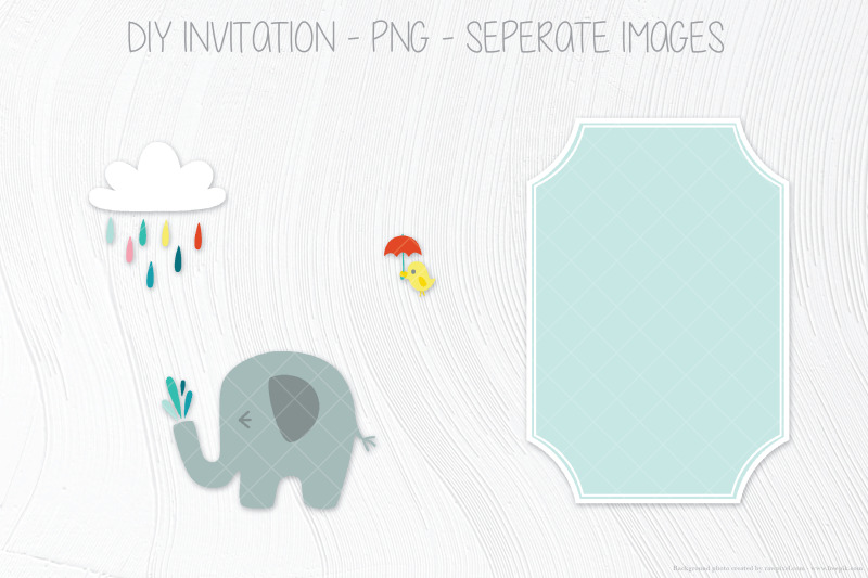 elephant-sprinkle-blue-invitation-template