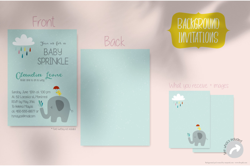 elephant-sprinkle-blue-invitation-template