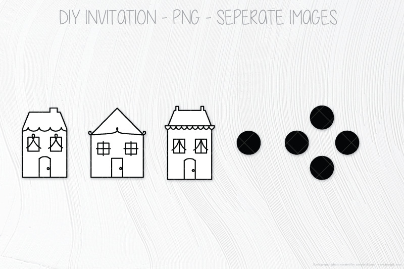 houses-black-amp-white-invitation-template