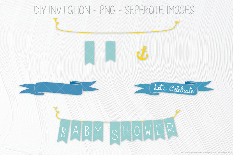 sailor-flags-and-anchor-blue-invitation-template