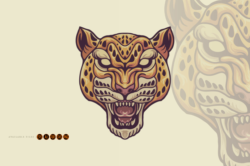 angry-cheetah-head-mascot-vintage