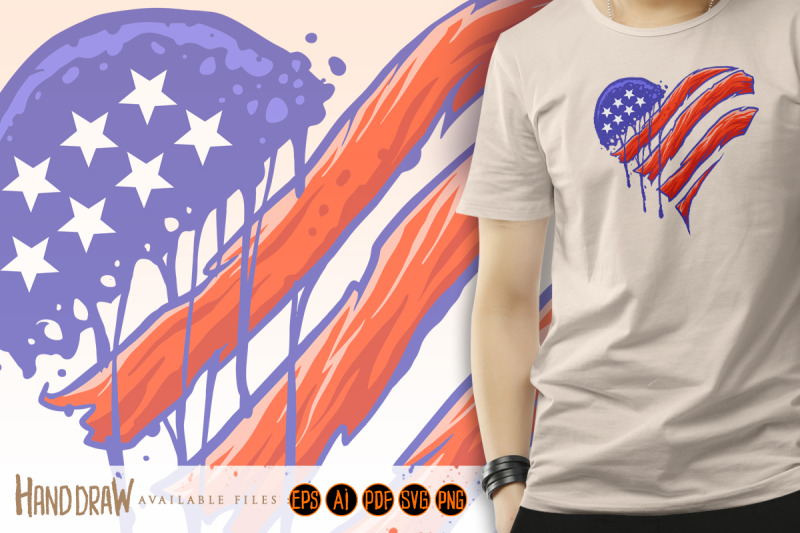 american-flag-heart-shape-illustrations