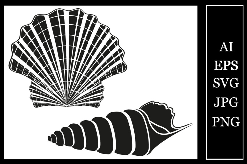 seashell-template-svg-format