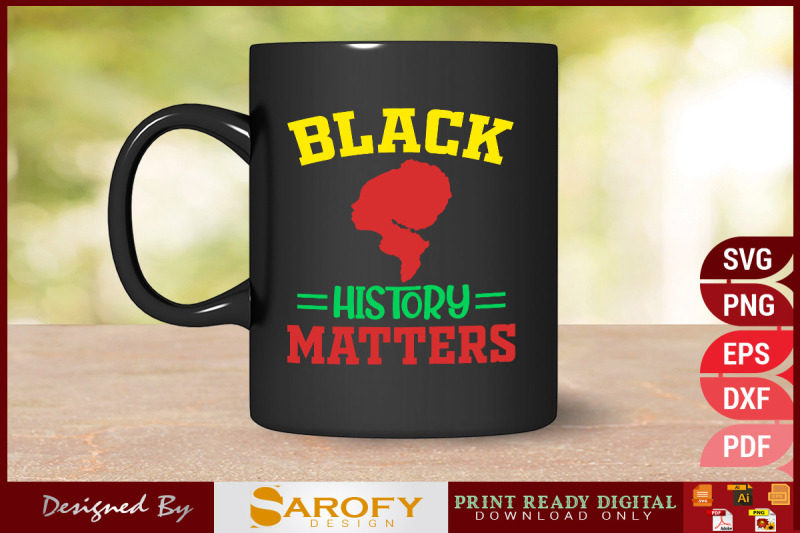 black-history-matters-design-print-svg