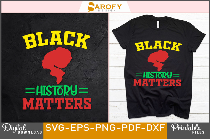 black-history-matters-design-print-svg