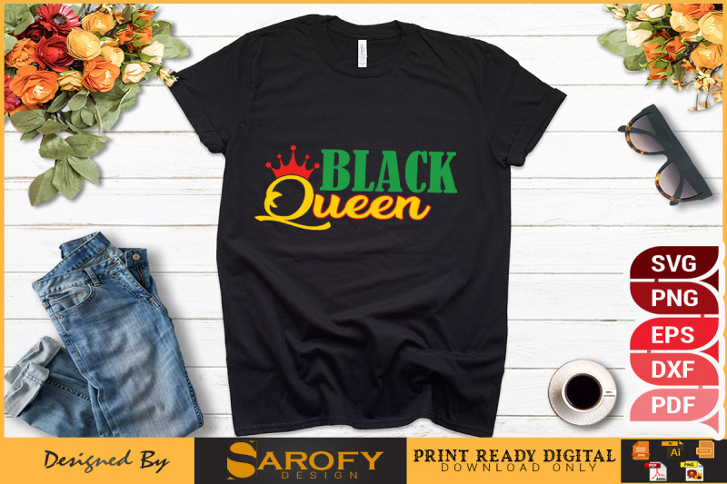 black-queen-design-for-black-history-svg