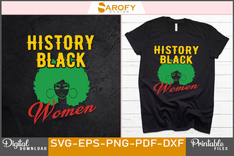 history-black-women-design-svg-png
