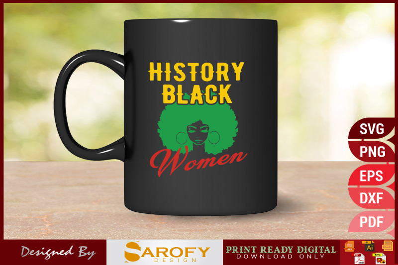 history-black-women-design-svg-png