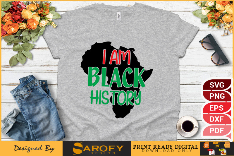 i-am-black-history-design-svg-eps