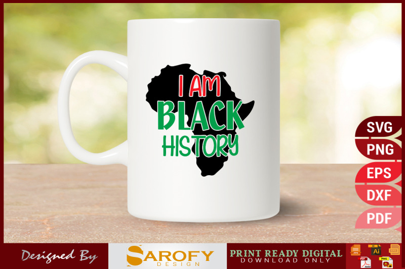 i-am-black-history-design-svg-eps